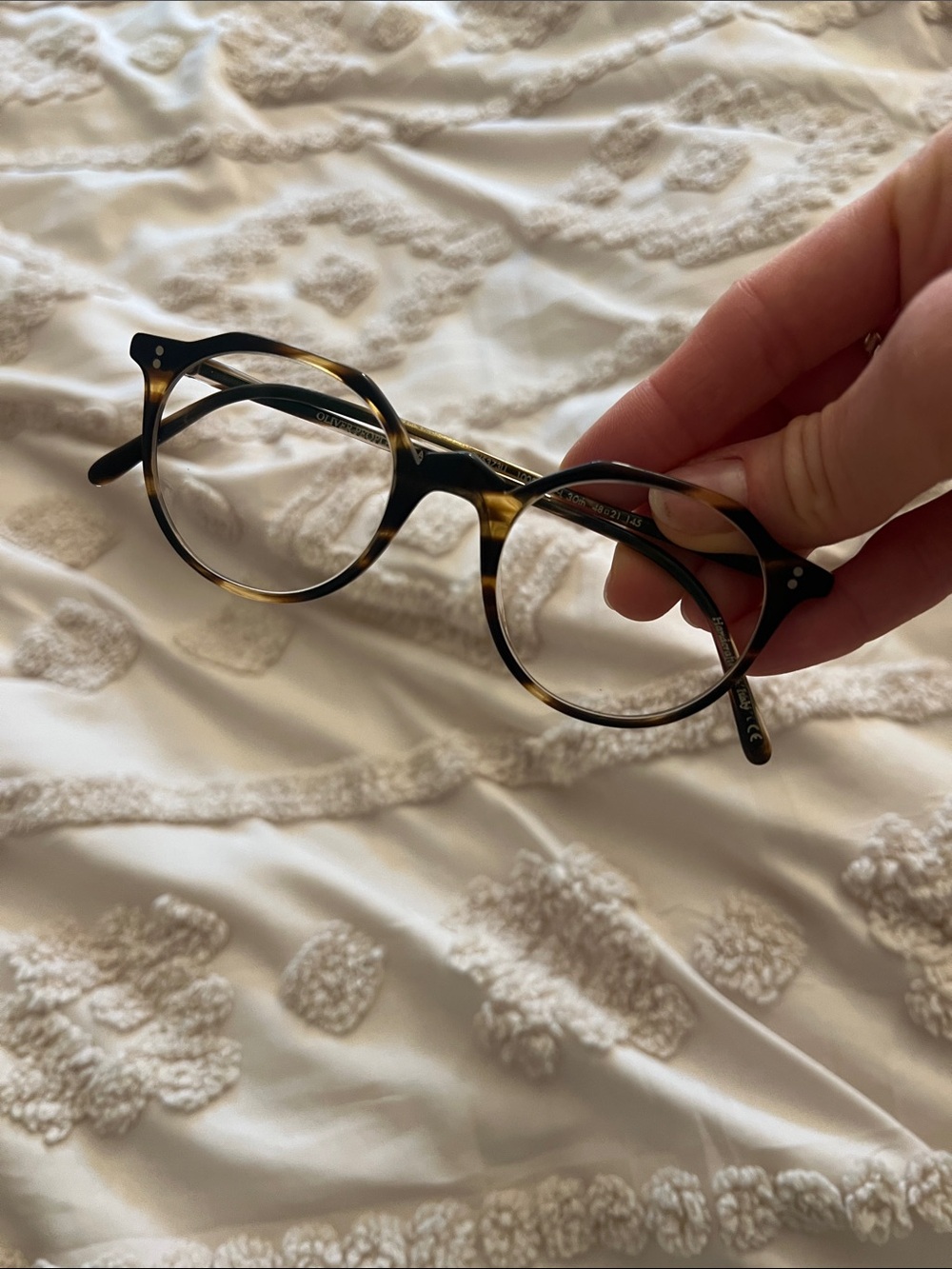 Oliver Peoples Tortoiseshell Round Eyeglasses - Brown & Black OV53730